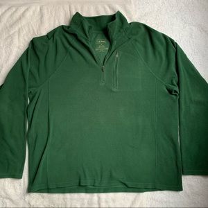 Green L.L Bean Men’s XL 1/4 Zip Up Sweater
